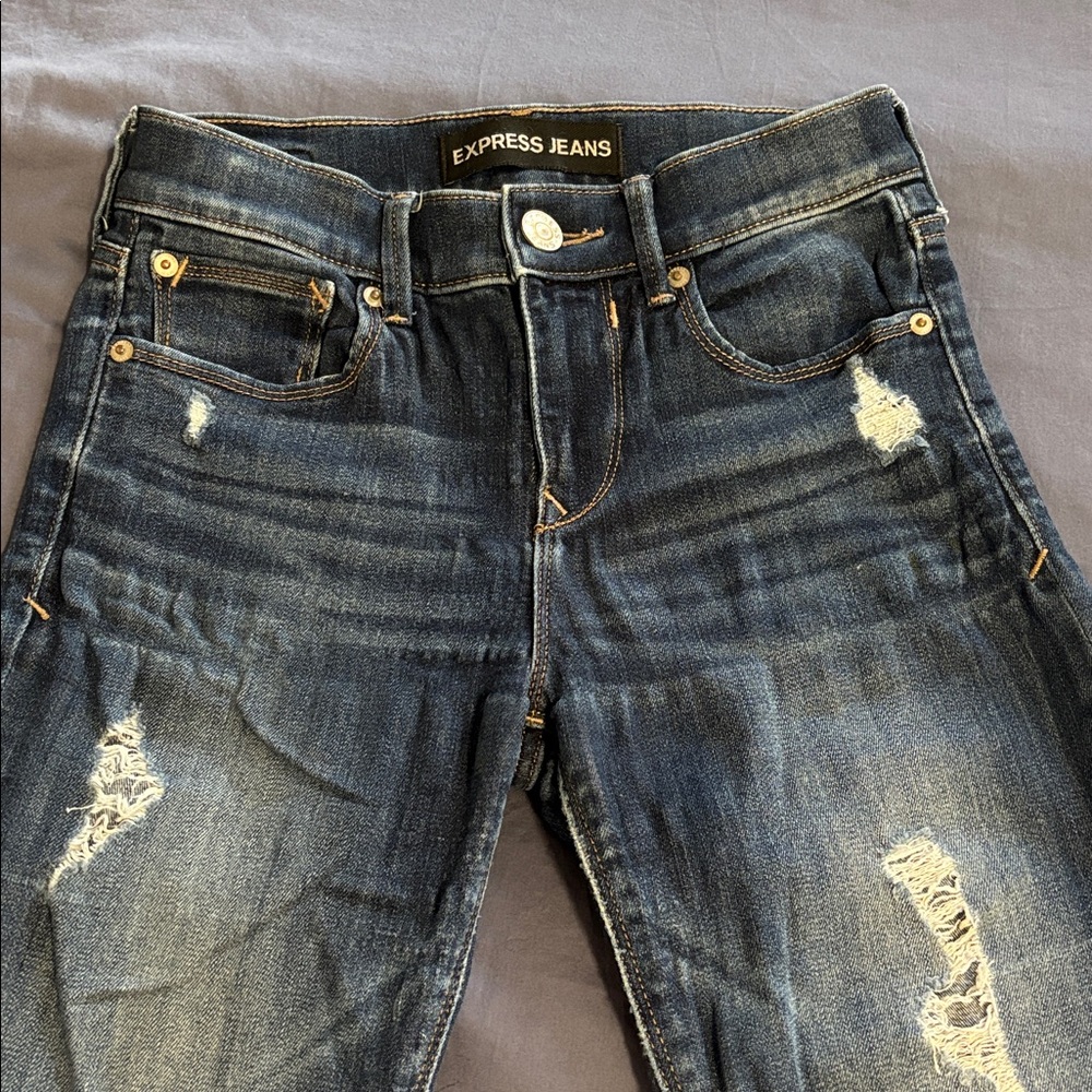 Express Jegging Mid Rise Skinny Jeans
